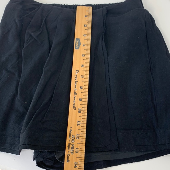 NWT ENTRO Black wrap skort skirt w/ shorts style Sz Small -has pockets!! - Picture 10 of 10